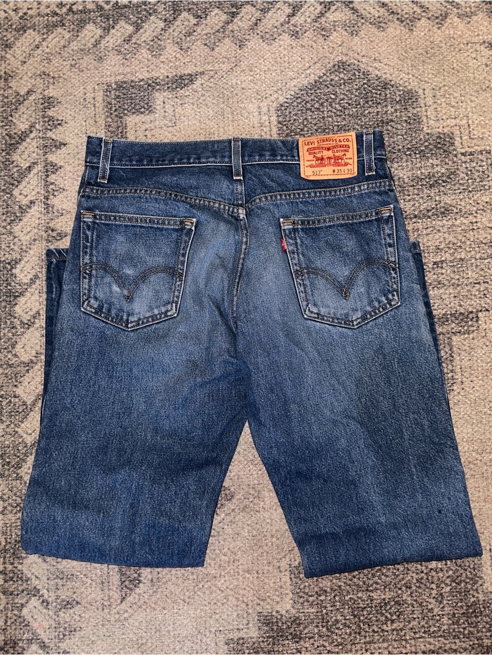 Classic Men's Blue Denim Jeans - Lightweight Comfort - Picture 4 of 9
